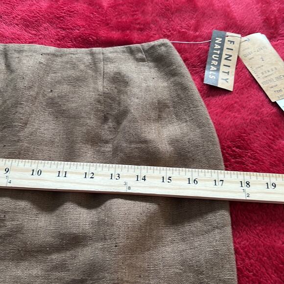 NWT SIZE 2 Finity Naturals Women's Linen MINI Skirt - Picture 6 of 8